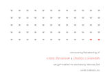 Wedding Announcements - Rows of Hearts