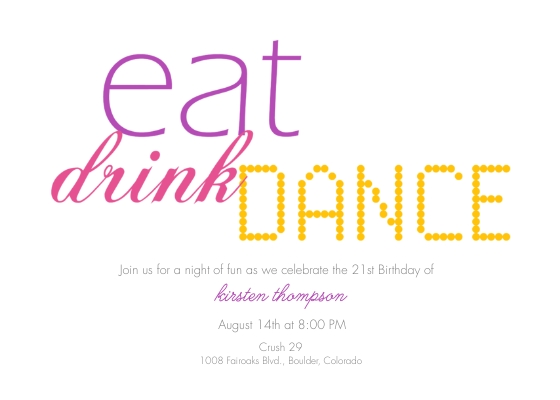 Eat Drink Dance