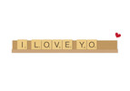 Scrabble Love - Folded Card