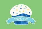 Birthday Cupcake - Blue