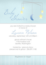 Boys Baby Shower Invitations - Celestial Mobile