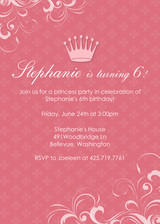 Birthday Party Invitations - Her Royal Pinkness