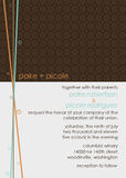 Wedding Invitations - Lines and Dots