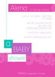 Girls Baby Shower Invitations - Pop Circles Shower - Pink