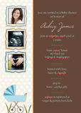 Boys Baby Shower Invitations - Classic Blue Pram