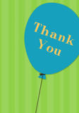 Birthday Party Thank You - Stripes and Balloon Bash Thank You