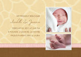 Photo Birth Announcements - Elegant Giraffe