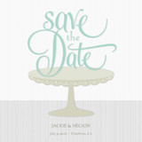 Save the Date Cards - Cake Stand