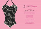 Bridal Shower Invitations - Elegant Lingerie