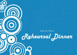 Rehearsal Dinner Invitations - Retro Circles