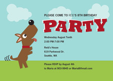 Birthday Party Invitations - Puppy Party