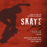 Birthday Party Invitations - Extreme Skate Party