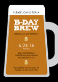Birthday Party Invitations - B-day Brew