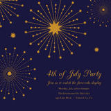 4th of July - Golden Fireworks