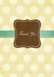 Baby Shower Thank You - Yellow Polka 
