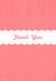 Baby Shower Thank You - Sweet Pink Polka Dots