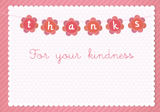 Baby Shower Thank You - Pink Baby Garland