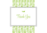 Baby Shower Thank You - Green Leaf Strands