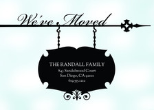 Moving Announcements - Wrought Iron Sign