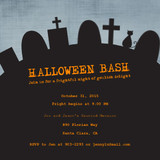 Halloween Party Invitations - Graveyard Bash