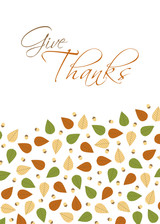 Thanksgiving Cards - Whimsy Leaves