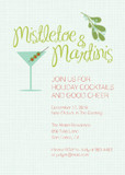 Holiday Party Invitations - Mistletoe & Martinis