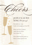Holiday Party Invitations - Champagne Cheers