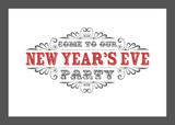 Holiday Party Invitations - Vintage New Year's