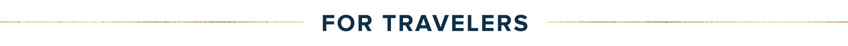 For The Traveler