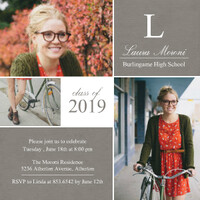 graduation invitation templates custom grad photo invites mixbook